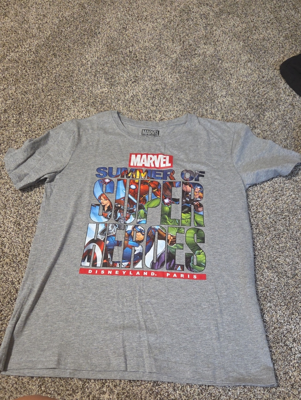 Marvel Gray "Summer of Super Heroes" Graphic Tee